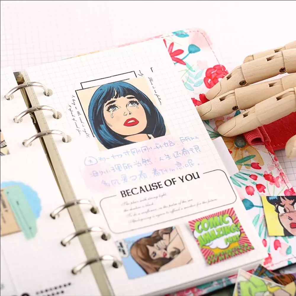 50 pcs Vintage Magazine Decorative Stickers Arts and Crafts DIY - Picture 3 of 11